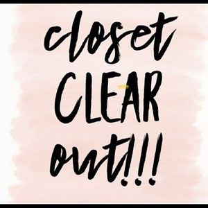 Everything in closet must go!! Make an offer on any item in my closet!